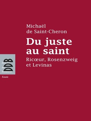 cover image of Du juste au saint